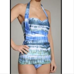 Aerin Rose Undertow Shirred One piece NWT